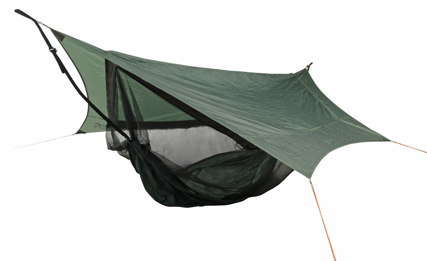 Amazonas - Traveller Camp für Angler Hängematte und Moskitonetz All in One - Grün