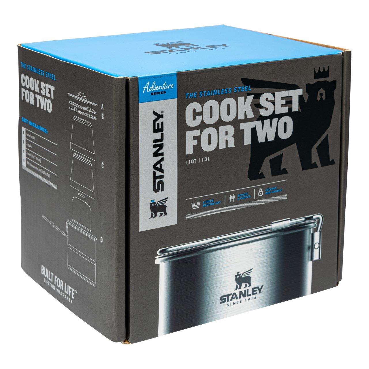 Stanley Adventure Cook Set for Two Camping Kochset Edelstahl